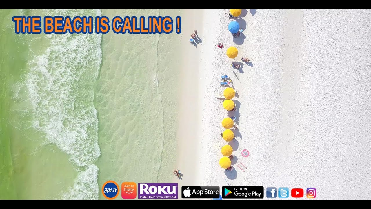 It's Beach Time 30A -Drone over South Walton beaches