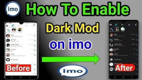 Imo Dark Mode कैसे On करे/ Imo Updates#youtube