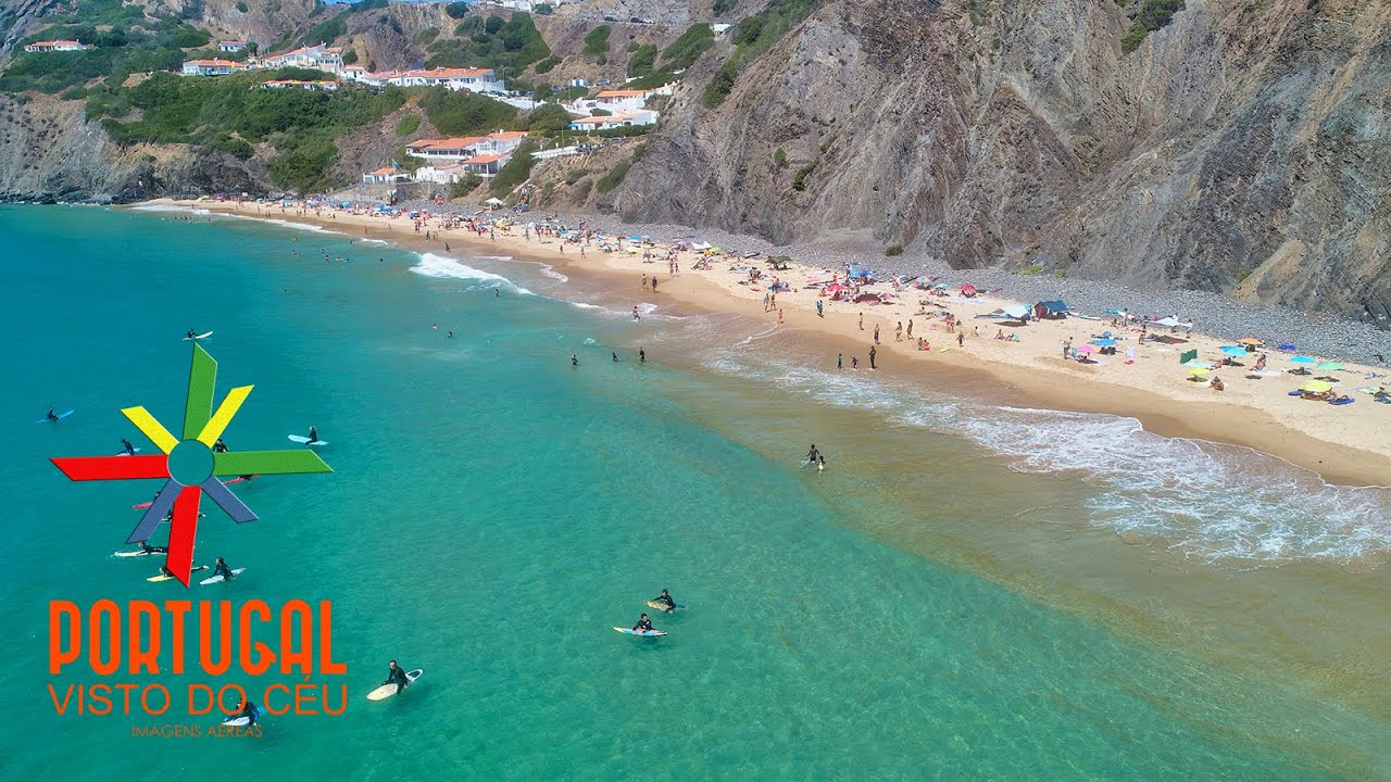Most beautiful beach in Costa Vicentina🏄‍♂️Arrifana Beach - Praia da Arrifana . Aljezur - 4K UltraHD