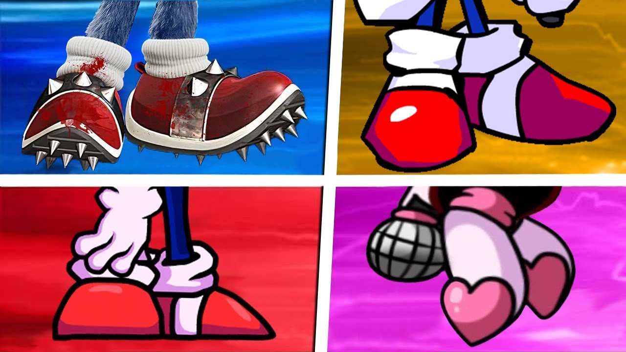 Sonic The Hedgehog Movie Choose Your Favourite Shoes (Sonic vs Sonic ...