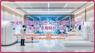 한국의 정밀의료 검진 시스템 완벽 가이드 Korea&#39;s Precision Medical Screening System Complete Guide