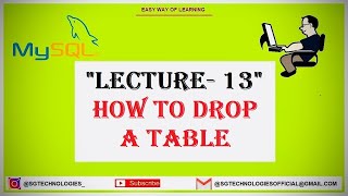 How to Drop a Table in SQL Lecture- 13 (MYSQL Tutorial for beginners) in हिंदी