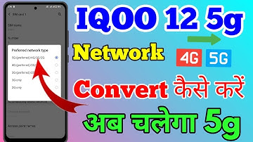 IQOO 12 5g Me 4g Network Ko 5g Me Convert Kaise Kare// How To Change 4g Network To 5g In IQOO 12 5g