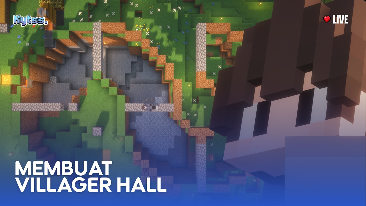 LIVE | Membuat Villager Hall - Minecraft Marlin MC #1 - YouTube