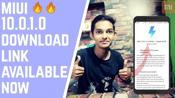 MIUI 10.0.1.0 GLOBAL STABLE UPDATE | DOWNLOAD LINK