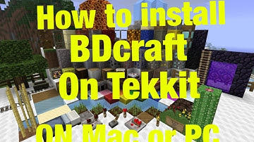 How to install BDcraft texturepack on Tekkit Mac or PC