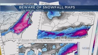NC snowfall model images on social media are not a forecast