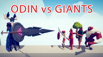 ODIN vs GIANTS Team - Totally Accurate Battle Simulator TABS