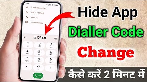 how to change lock in hide app dialer password change kaise karen | app hide dialer code change