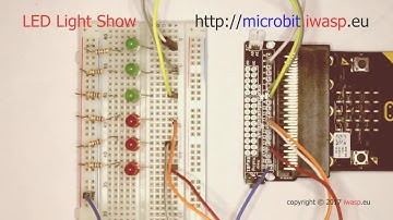 Microbit Projects - LED Light Show - by Educating Pi