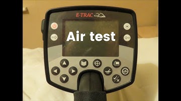 minelab etrac - amazing tid at depth air test