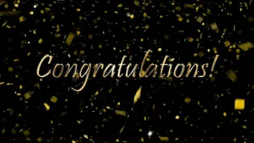 2 Hour Congratulations Background Video with Gold Confetti and  Music | 365Edits.com RSVP Website