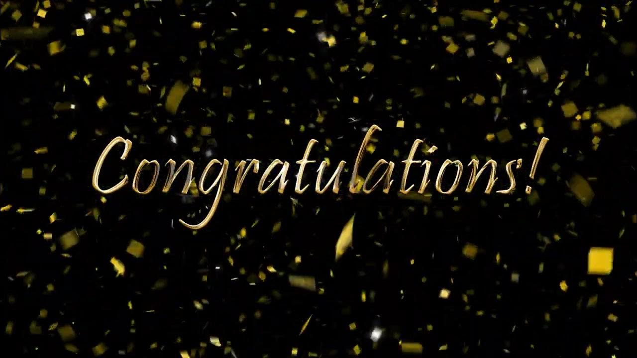 2 Hour Congratulations Background Video with Gold Confetti and Music | 365Edits.com 2 Hour Congratulations Background Video with Gold Confetti and Music | 365Edits.com