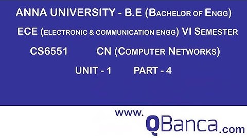 QBanca | Anna University-2013 R | CSE DEPT(4TH SEM) | CS6551-CN |  Unit 1 | Part-4