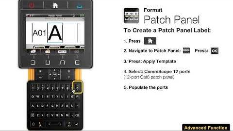 Dymo XTL 300 - How to Make a  Patch Panel Label and Serialize