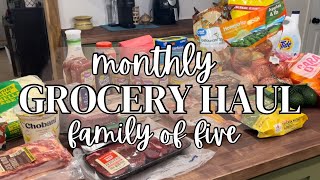 MONTHLY WALMART \& SAMS CLUB Grocery Haul (with Cost)!