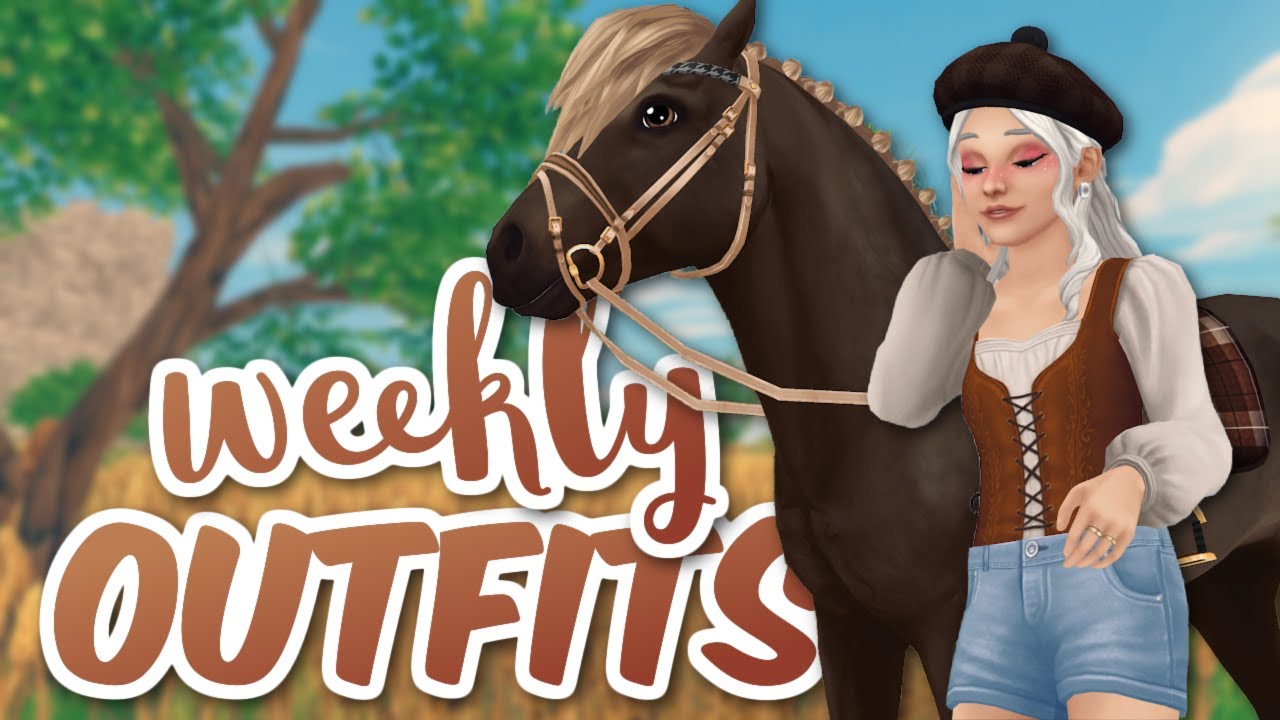 A Week in My Life Making Outfits in Star Stable!🌻🤎