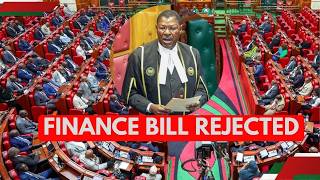 DRAMA IN PARLIAMENT AFTER SPEAKER DEFENDS OPPOSITION TO REJECT FINANCE BILL ON TAX POOR KENYANS
