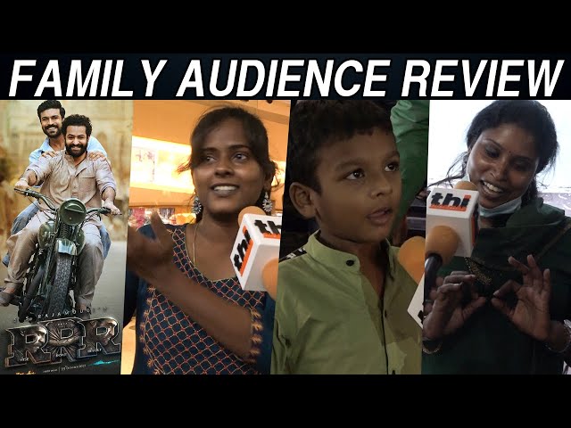 RRR Family Audience Reaction u0026 Review Tamil | RRR Public Review Tamil | RRR Public Talk | RRR Review class=