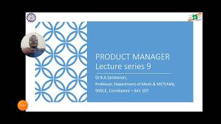 Product Manager -Building a business case for a new product | Dr.B.A.Saravanan | SNS Institutions