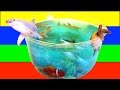 Diy shark toys slime aquarium fish tank toy sharks sea animals toys and slime  crafts