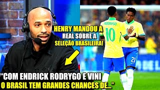 🚨 EITA! Olha o que o HENRY FALOU DA SELEÇÃO BRASILEIRA e do FUTURO TRIO DO REAL MADRID!