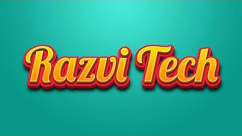 3d text effect || photopea tutorial in hindi || 3d text in mobile || Razvi tech