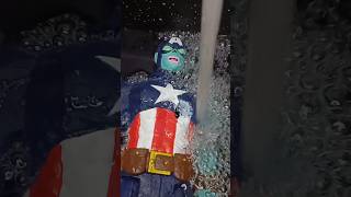 Congelando Repaint Figura Capitán América Avengers Titan Hero Series De Marvel Con Acrílicos