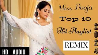Miss Pooja New Punjabi Songs 2024 Top 10 All Times Hits || Non-Stop HD Video || Punjabi songs ||