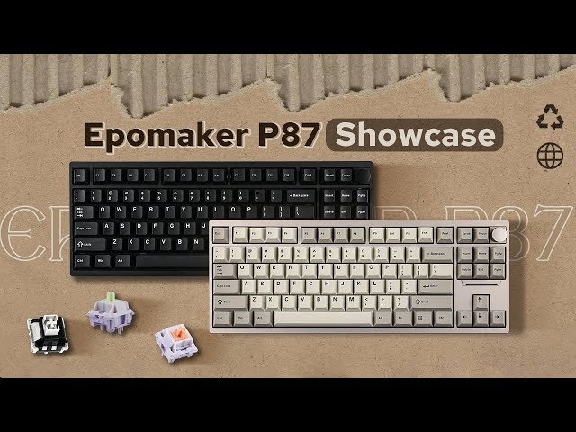 Epomaker P87 ☆ Showcase - YouTube