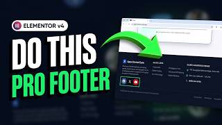 ELEMENTOR v4 Tutorial 🚀 Create a MODERN FOOTER Design Step-by-Step | WordPress 2026
