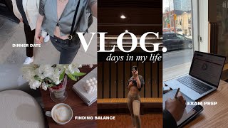 VLOG: life update chats, finding balance, exam prep at new coffee shops, making dumplings