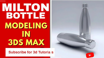 Basic beginners tutorial | Milton bottle modeling in 3ds max | #bottle #3dsmax