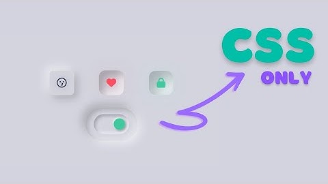 Create NEUMORPHIC Toggle Switch | Html CSS JavaScript