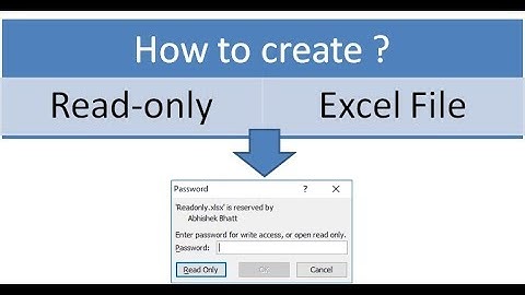 How to create Read-Only Excel file?