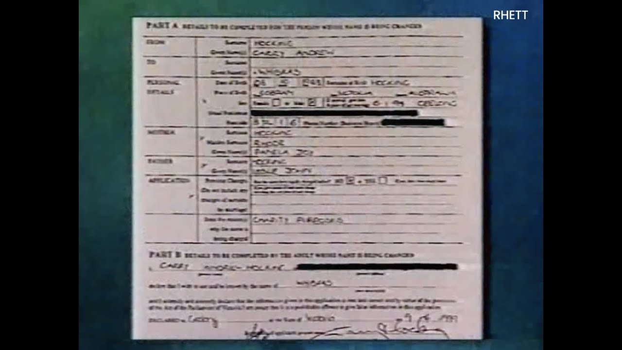 Garry Hocking changes his name to Whiskas.