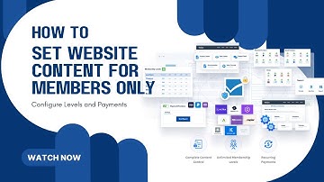 How to Set Up Member-Only Access on Website | Restrict Website Content Based on Membership Levels