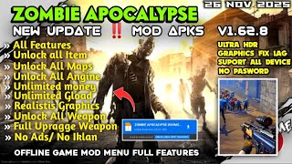ZOMBIE APOCALYPSE DOOMSEDAY MOD MENU V1.62.8 NEW UPDATE!! 26 NOV 2025 screenshot 1