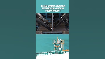 H-beam CNC Assembly Welding Straightening Machine 3 Functions in 1 #steelstructures