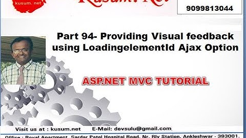 PART 94 PROVIDING VISUAL FEEDBACK EFFECT USING AJAX IN MVC || ASP.NET MVC, WEB API, BOOTSTRAP,JQUERY