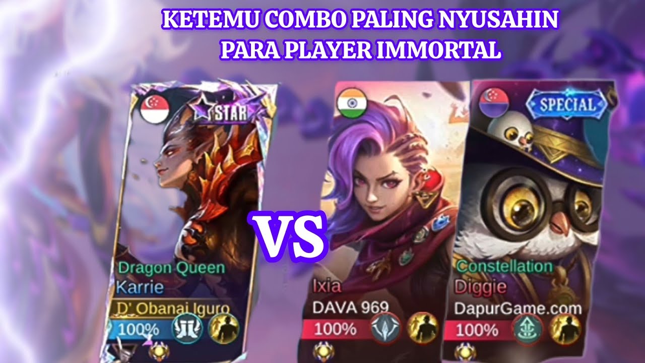 KARRIE 1vs2 COMBO IXIA DIGGIE, WHO IS WIN???