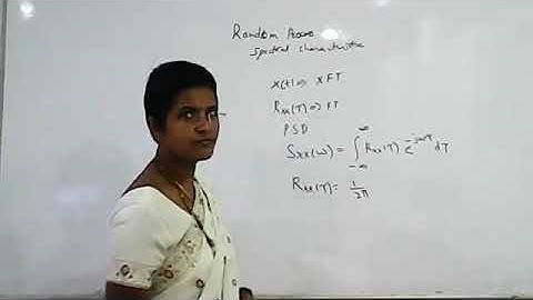 Random Process: Spectral Characteristics, Power density spectrum