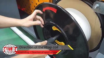 DUAT Automatic Strapping Machine / Loading Strap Spool and Threading