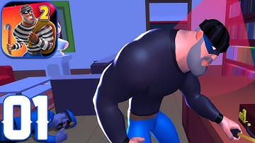 Robbery Madness 2: Stealth Master Thief - Gameplay Walkthrough Part 1 - Tutorial (iOS, Android)