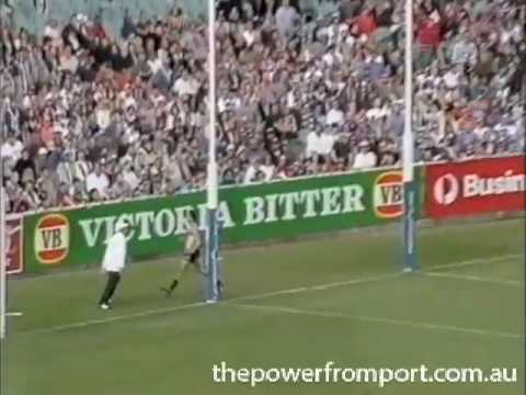 Shane Breuer kicks Port Adelaide's First AFL Goal in Round 1 1997 against Collingwood at the MCG