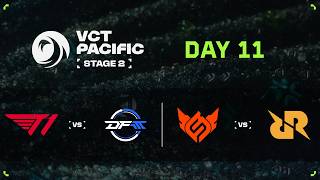 T1 vs. DFM / FS vs. RRQ - VCT Pacific - Stage 2 - Group Stage - Hari 11