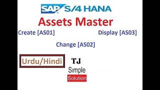 Details SAP-FI-AA-01 - Create Asset Master in SAP S/4HANA [AS01] - Urdu/Hindi News