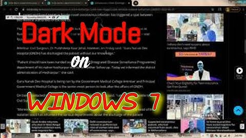 How To Enable Dark Mode/Night Mode on Windows 7, 8, 10 - 2 Methods