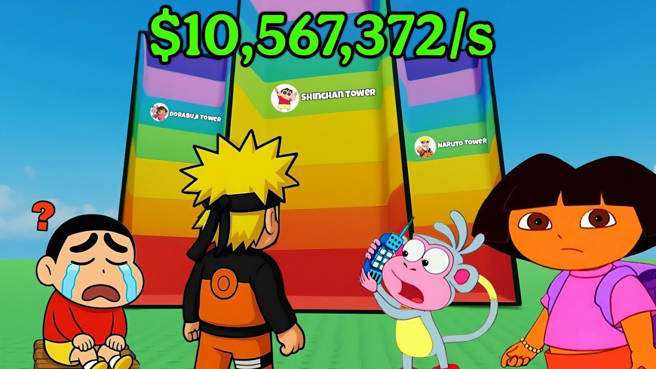 We are Built Own Tower 🗼| Naruto,Shinchan, Dorabuji