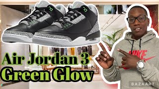 Are these a Sleeper Pair of 3's??| Air Jordan Retro 3 Green Glow 🔥| Shoebar.RU